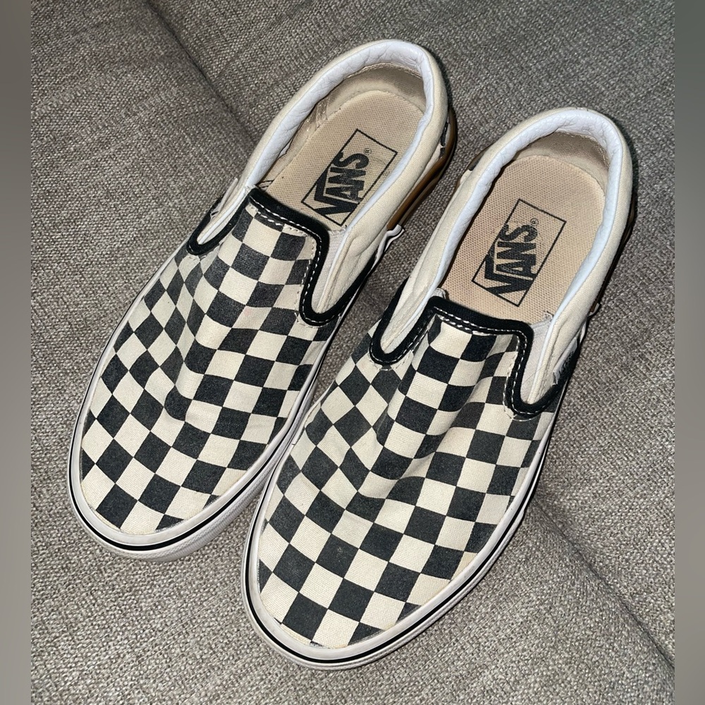 Vans Classic Slip On (Gum Block) Checkerboard